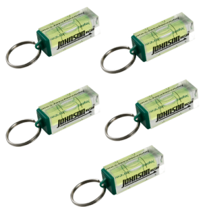 Johnson Level Vial Keychain 5-Pack Johnson Level Vial Keychain 5-Pack